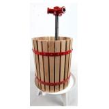 6L Wooden Framed Fruit/Wine Press-not used