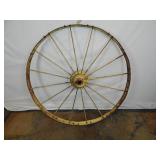 Large Antique Metal Implement Wheel #2