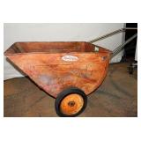 Antique True Value Metal Garden Cart-Wheelbarrow