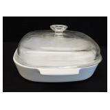 Vintage Corning Ware Browning Dish & Pyrex Lid