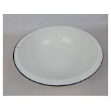 Vtg Larger Enamelware Wash Basin