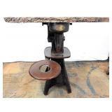 Vtg Cream Separator Table Black Walnut Top