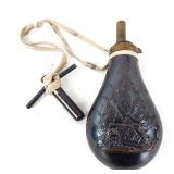 Vintage or Replica Black Powder Flask