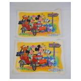 Vintage 1961 Disney Productions Placemats (2)