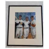 NY Yankees Baseball Mantle Maris Berra Photo
