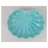 Vtg Shawnee Pottery Aqua Shell Bowl