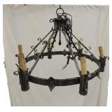 Gothic Wrought Iron Chandelier Hand Forged