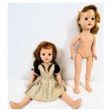 Vintage 1950s Effanbee Hard Plastic Dolls (2)