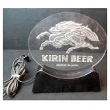 Vintage Kirin Beer Neon Plastic Beer Sign Japan
