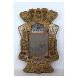 Antiq Folk Art Ornate Peruvian-Like Wall Mirrow