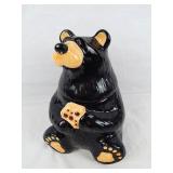 Bearfoots Black Bear Ceramic Cookie Jar