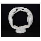 Vtg Royal Haeger Circle of Love Ceramic Sculpture