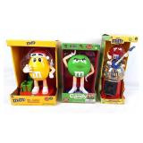 (3) M&M's Character Novelty Candy Dispensers