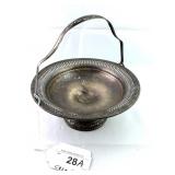 Vtg F.B.Rogers Weighted Sterling Brides Basket