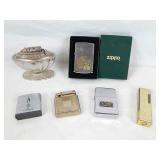 Collection of Vintage Lighters Including Zippo (6)