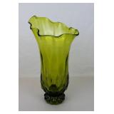 Vtg Anchor Hocking Fairfield Pattern Footed Vase