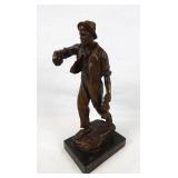 Antique Bronze Sculpture Titled 'Heimkehr'