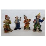 Lot Vtg Porcelain Hobo Clown Figurines