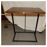 Metal & Wood Lamp / End Table
