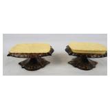 Vintage Pedestal Soap Dishes - 1970's - (2)