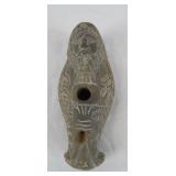Hand-Carved Stone Oil Lamp