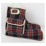 Canadian Flyer Pro Figure Skates in Plaid Bag