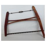 Vtg Wood Framed Buck Cross Cut Saw