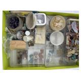 Lot of Tumbled Stones &  Jewelry-Making Supplies