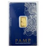 PAMP Suisse Lady Fortuna 2.5-Gram Fine Gold Bar