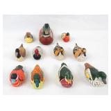 Vintage Colorful Miniature Duck Figurines (11)