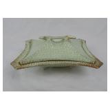 Vtg California Pottery Covered Dish Crackle Glaze