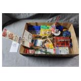 Box of Fishing Hooks, Worms,  Weights & more