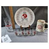 OU Plates Bowl Games; Glass, Shot Glasses, Mug