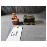 Music Box Bear & Toothpic Box Holder
