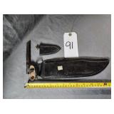 Vintage style Bowie knife sheath