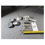 Vintage Can openers/Tappers-Vtg Zinc Ball Lids w/