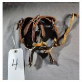 Vintage Western Spurs with leather straps by D&D