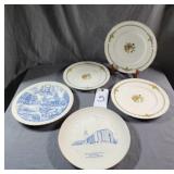 Misc Collectible Plates Qty 5