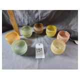 1950-60s Color Craft Spaghetti String Glasses