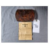 1960s  E.S. Lowe Miniature Chess Set w/orig instr