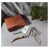 Antique Sterling Collar Antler Bottle Opener 7'