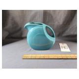 Fiesta Ware Turquoise Disk Water Pitcher