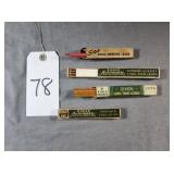 Qty 4 Vintage boxes of leads