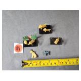 Miniatures Celluloid Dogs Qty 4