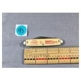 Coca Cola Pocket Knife  4.75'L - Double Blade
