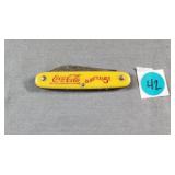 Coca Cola Pocket Knife  3.75'L - Single Blade