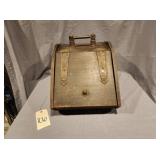 Antique Wooden Coal Scuttle w/bronze hardware