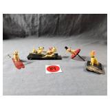 Miniatures Celluloid Dogs Qty 4