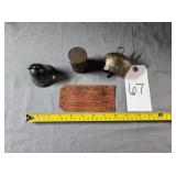 Silver Plated Bell Reed & Barton, Snuff Can, Tag