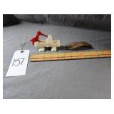 Vtg Plastic Woodpecker Log Toothpick holder &